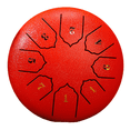 thumbnail image 3 of Tambour de Pluie Sonore 6 Pouces 8 Tons Instrument de Percussion Extérieur Yoga Méditation Exclusif Rouge, 3 of 7