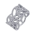 thumbnail image 4 of Lafonn Classic Sterling Silver Platinum Plated Lassire Simulated Diamond Ring (2.76 CTTW), 4 of 5