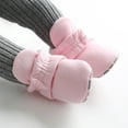 thumbnail image 4 of Durtebeua Baby Boys Girls Booties with Grippers Stay on Slippers Newborn Socks Infant Toddler Crib Winter Shoes for Boys Girls Pink,6-12 Months, 4 of 4