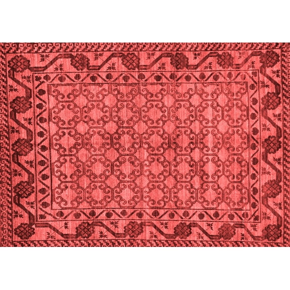 Ahgly Company Indoor Rectangle Southwestern Red Country Area Rugs, 2' x 5'