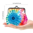 thumbnail image 2 of Tie Dye Stylish Minimalist Coin Purse 0.7 Microfiber Zinc Alloy Jaws 4.3x4.7 in/11x12 cm, 2 of 7