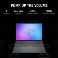 thumbnail image 6 of ASUS ROG Zephyrus AI Gaming Laptop 16.0in 240Hz OLED WQXGA Display (Intel Ultra 9-285H, NVIDIA GeForce RTX 5080 16GB, 32GB LPDDR5X, Win 11 Pro) w/Microsoft 365 Personal , DKZ USB Port Expander, 6 of 7