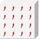 thumbnail image 1 of Pegatinas de chile picante para planificador, de plástico, impermeables, con diseño de chile rojo, pequeñas pegatinas autoadhesivas de puntos redondos de dibujos animados., 1 of 9