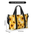 thumbnail image 2 of Travel Duffle Bag Vintage Marble Pattern Sunflower Travel Tote Bags Carry on Luggage Waterproof Weekender Bags with Top Handle Adjustable Shoulde Strap for Travel Gym, 2 of 5
