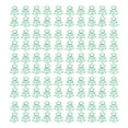 thumbnail image 2 of 100 Pcs en Forme de Trombones Vert Arbre de Noël Forme Métal Galvanoplastie Processus Clips de Bureau Portables pour Document, 2 of 14
