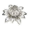 thumbnail image 4 of BEADCEST 20PCS Jewelry Making Flower Bead Caps Hollow Metal White Handicraft Enthusiasts, 4 of 8