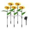 thumbnail image 1 of Luces de jardín de camino solar con interruptor automático de luz de tierra de girasol LED para patio (D), 1 of 8