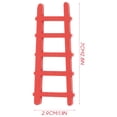 thumbnail image 3 of Wooden Miniature Ladder for Decor Red Color Safe Durable Crafted with Detail 5 Pieces, 3 of 8