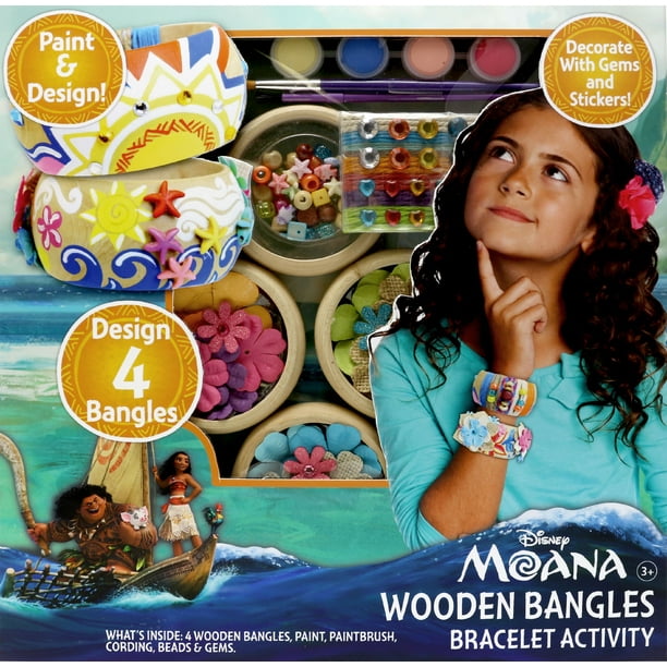 Disney Moana Wooden Bangles Bracelet Activity - Walmart.com - Walmart.com