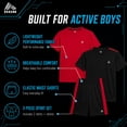thumbnail image 7 of RBX Boys Athletic Outfit Set Performance Mesh Jersey Tees and Athletic Gym Shorts 3 Piece Outfit, 7 of 7