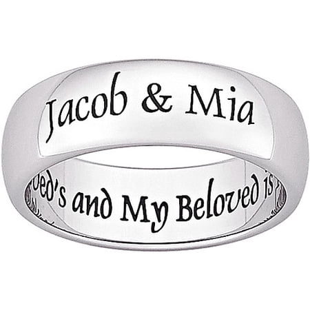 Personalized Planet Stainless Steel "My Beloved" Message Band