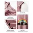 thumbnail image 5 of ZXSXSY Reading Tank Tops for Women Cute Book Lover Teacher T-Shirts Rainbow Sleeveless Tee Tops, 5 of 7