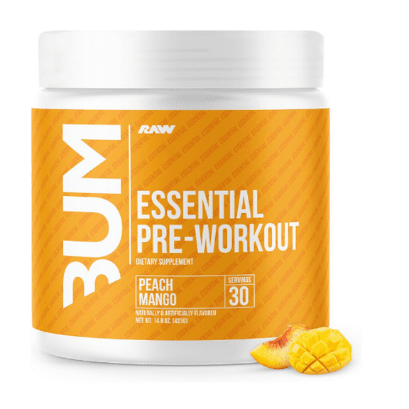 Pre entreno CBUM RAW 423gr Durazno Mango 30serv