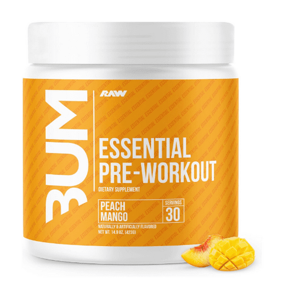 Pre entreno CBUM RAW 423gr Durazno Mango 30serv