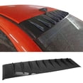 thumbnail image 2 of Ikon Motorsports Rear Roof Window Spoiler Wing Added on Bodykit Replacement Compatible With 2006-2011 Honda Civic 8th Gen Sedan 4-Door ABS Plastic Shark Fin Style Painted #NH547 Berlina Black, 2 of 8