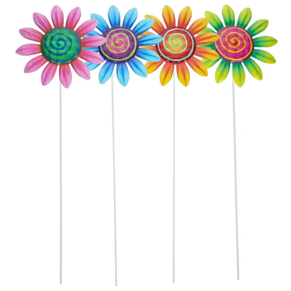 MLINS  4 Pcs Garden Inserted Decor Stakes for outside Solar Lights