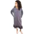 thumbnail image 2 of SANAE DESIGN Robe Chandail en Molleton Adaptative avec Manches Dolman et Fermeture Éclair avant Complète, 2 of 7