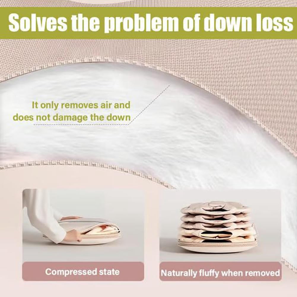 Hanging Garment Bag with Compression Zipper, Space Saving Closet Organizer for Coats Jackets Suits, Waterproof Clothes Storage Bag