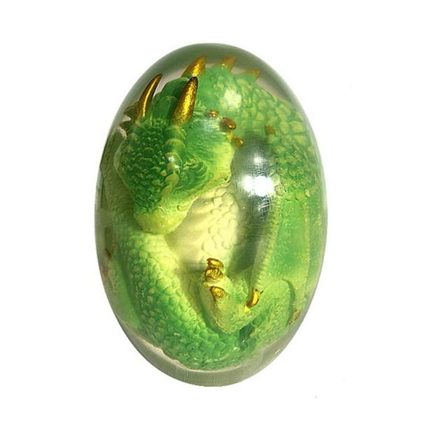 Moyic Dino dinosaurios huevos de dragón resina brillante dinosaurios huevo adornos para el hogar colecciones y regalos para amigos Decoración del hogar No.14 Moyic HA042882-14