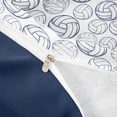 thumbnail image 4 of Castle Fairy Volleyball Print Bedding, Sport Theme Duvet Cover Full, White Navy,Navy Blue Reversible,3pcs,1 Duvet Cover and 2 Pillowcases, 4 of 6