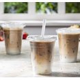 thumbnail image 3 of [100/50PCS/ Sets - 16 Oz.] Crystal Clear Plastic Cups With Flat Lids, 3 of 5