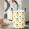 thumbnail image 6 of Uemuo Bees and Flowers Pattern Circular Laundry Hamper Basket with handles,Collapsible laundry basket,Large capacity laundry hamper,Laundry Organizer-, 6 of 8