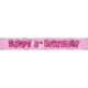 thumbnail image 2 of Unique Party - Pancarta de aluminio fiesta infantil Happy Birthday (Rosa), 2 of 7