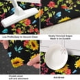 thumbnail image 3 of Black Colorful Flower Sunflower Pattern Kitchen Rug Mat,Kitchen Runner Rugs Non Skid Washable,Decorative Kitchen Floor Mats for Kitchen,Sink,Laundry,17"X47", 3 of 5