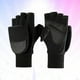 thumbnail image 2 of par de guantes de equitación antideslizantes y gruesos, guantes de trabajo cálidos para exteriores, guantes de forro polar cálidos para hombre, color negro, talla L, 2 of 7