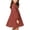 Red, variant on Krayuyo Girls Fall Dresses Ruffled Crew Neck Long Sleeve Casual Dresses Little Girls A-Line Dresses 2-10 Years