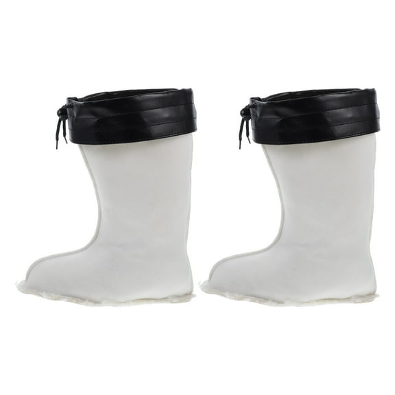 Masteelf 1 Pair Winter Waterproof Snow Boots for Men with Warm Insulated Liner Ideal for Fishing and Outdoor Hiking Black Size 43-46 Height 38 CM