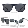 thumbnail image 3 of Lentes de Sol Cuadrados Polarizados ZENOTTIC para Hombre en Fibra de Carbono, 3 of 6