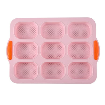 

Xunyuan 9 Grids Non-stick Bread Baking Tray Anti-deformation Silicone Fashion Bakeware Bread Baking Mold for Indoor