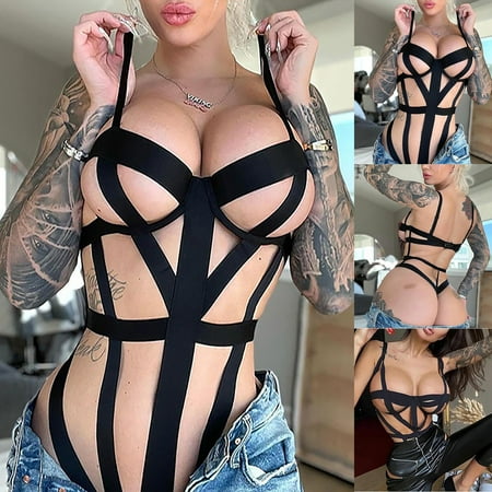 

YDKZYMD Women S Sexy Lingerie Babydoll Cutout Set One Piece Teddy Lingerie Sets