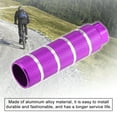 thumbnail image 5 of Unique Bargains 4pcs Aluminum Alloy Rear Foot Pegs Footrests Universal for BMX MTB Bike Bicycle Fit 3/8 Inch Axles Purple, 5 of 7
