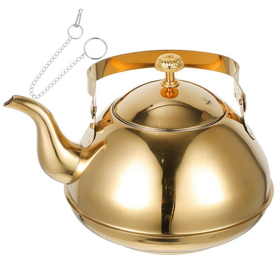 Household Tea Pot Stainless Steel Teapot Restaurant Home Office Tea Kettle with Strainer 2L
