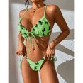thumbnail image 2 of Traje De Baño De Bikini, Correas Cruzadas Traje De Baño De Bikini De 2 Piezas Estampado De Mariposas Sin Espalda Elegante Para Surfear ANGGREK  Otros, 2 of 6