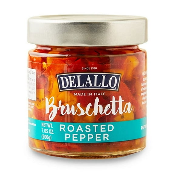 (Pack of 6) DeLallo Roasted Pepper Bruschetta, 7.05 oz