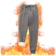 thumbnail image 1 of Gibobby Pantalones de algodón para mujer Casual Petite Pantalones de invierno Cálido Color largo Mujer Más Pantalones sólidos Terciopelo Casual Mantener con bolsillos Pantalones, 1 of 4