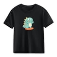 thumbnail image 5 of Piuwrlz Girl Graphic Shirts Tops Girls Short T-Shirts Sleeve Crew Neck Pullover Black Size 11-12 Years, 5 of 7