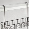thumbnail image 4 of mDesign Wide Metal Over Door Hanging Shower Caddy, 2 Hooks and Baskets - Bronze, 4 of 7