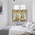 thumbnail image 3 of Sunflower Gnomes Kitchen Curtains Window Panels, Spring Farmhouse Vintage Daisy Floral Leaf Insulated Window Treatment Curtain, Grommet Curtains for Bedroom/Living Room/Bathroom, 2 Piece 52"Wx72"L, 3 of 8
