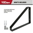 thumbnail image 4 of Hyper Tough 9" X 6.5" 3-Way Shelf Bracket, Black, 4 of 10