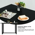 thumbnail image 6 of Gymax Modern Dining Table for 4 People w/ Metal Frame Bamboo Top Black, 6 of 10