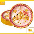 thumbnail image 2 of 24 Pz Plato Cartón Premium Pastelero Fiesta De Cumpleaños Corona Princesa, 2 of 4