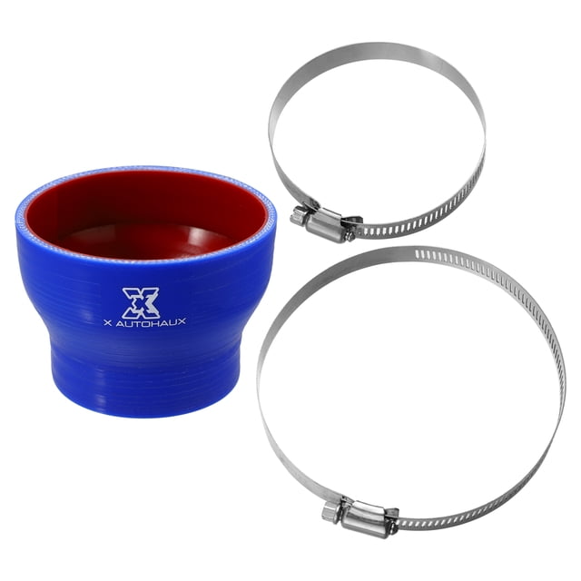 Unique Bargains ID Straight Silicone Reducer Hose Silicone Hose Coupler Intercooler Tube Blue Red for Car