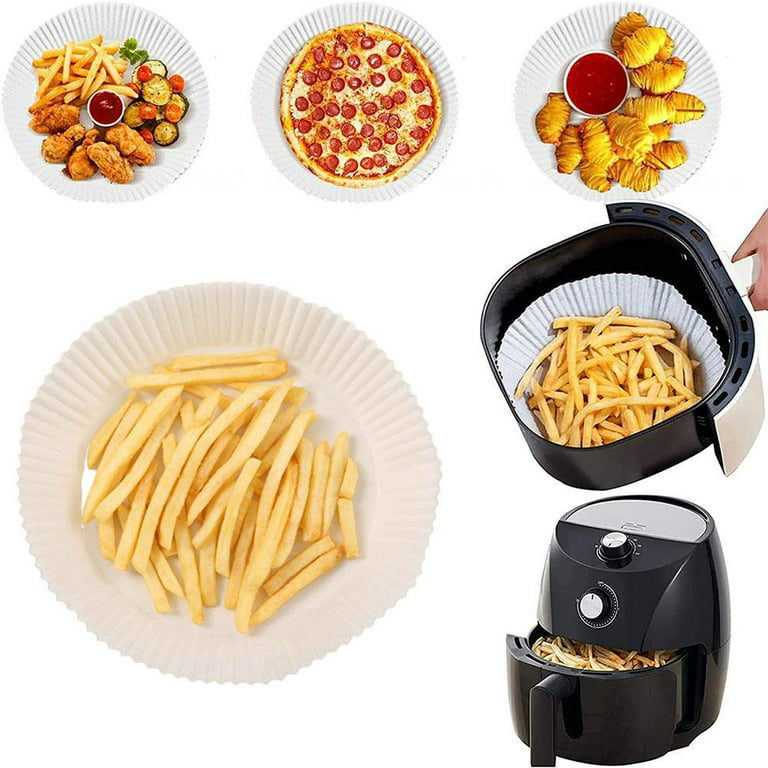 1~10PCS Round Double Sided Silicone Paper Air Fryer Save Time Large  Oil-absorbing Paper No Mess Bbq Paper Kitchen Bar Supplies