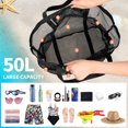 thumbnail image 5 of Waterproof Mesh Beach Bag, Lightweight & Foldable Pool Bag for Gym Beach Travel Daily Bag, Beach Accessories, Black, 5 of 8
