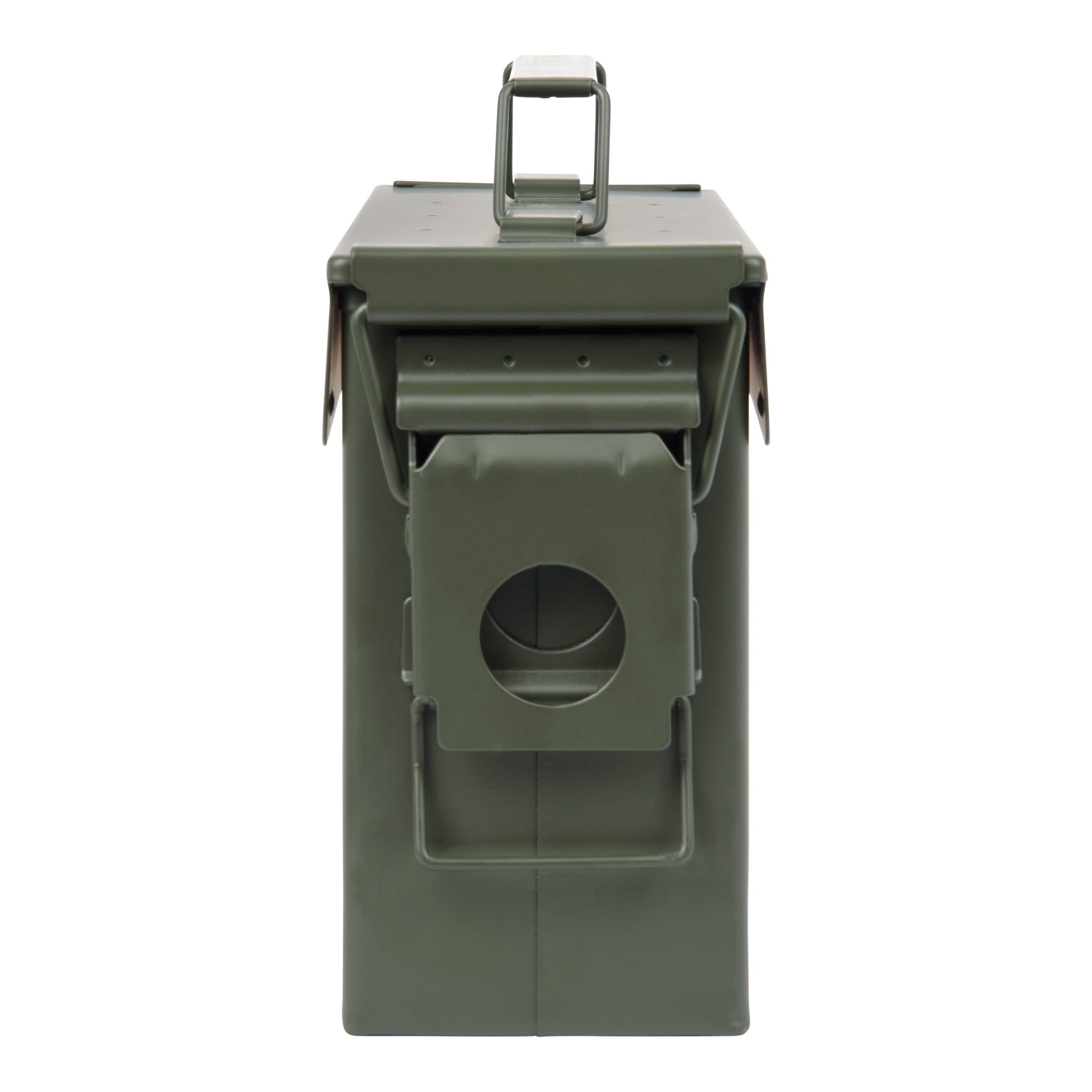 Allen Company Classic Steel Ammo Box - Large, Lockable, And Waterproof Ammo Storage For .30 Cal. - Shooting Accessories - Army Green Metal Container