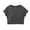 Dark Gray, variant on Jalioing Girls Crop Tops Casual Athletic Crew Neck Short Sleeve T Shirt with Padded Teens Summer Plain Tee Shirt